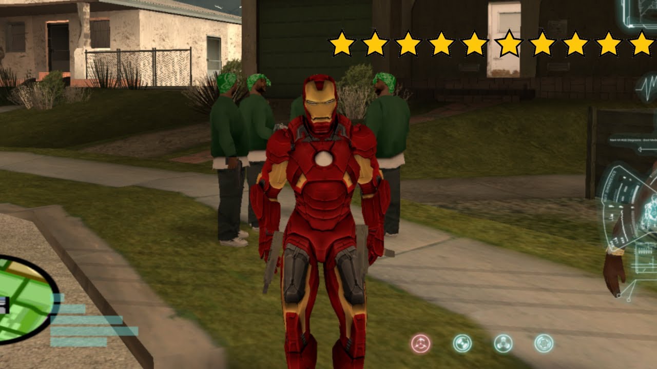 Iron Man VS 10 Star Wanted Level In GTA San Andreas! (Secret Cheat)