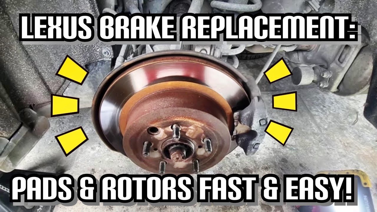 STEP BY STEP HOW TO REPLACE REAR BRAKE PADS & ROTORS ON YOUR LEXUS GS SERIES FAST & EASY DIY