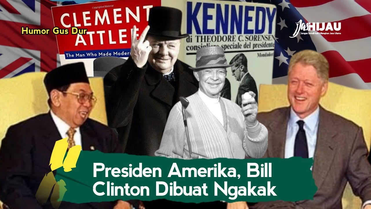 Ini Humor Gus Dur tentang PRESIDEN AMERIKA yang Bikin Ngakak Bill Clinton