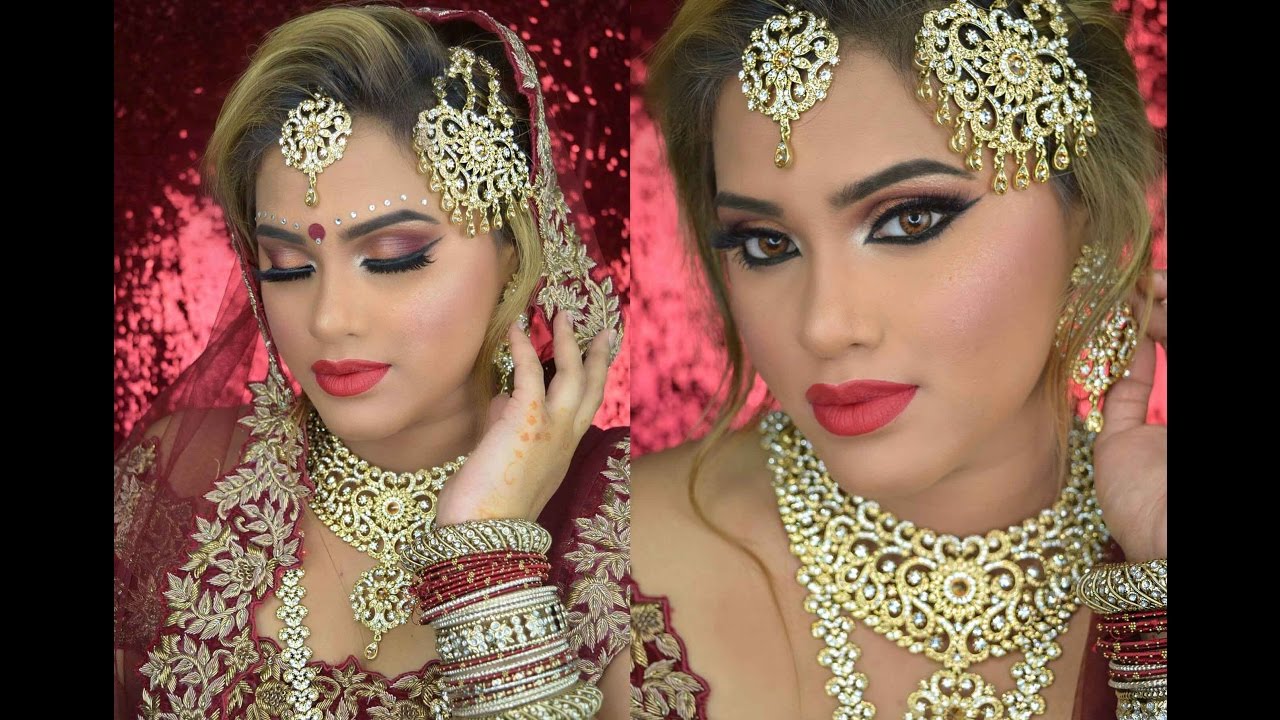 Indian, Bangladeshi & Pakistani Bridal Makeup look| MakeupByAzmeree| 20k!