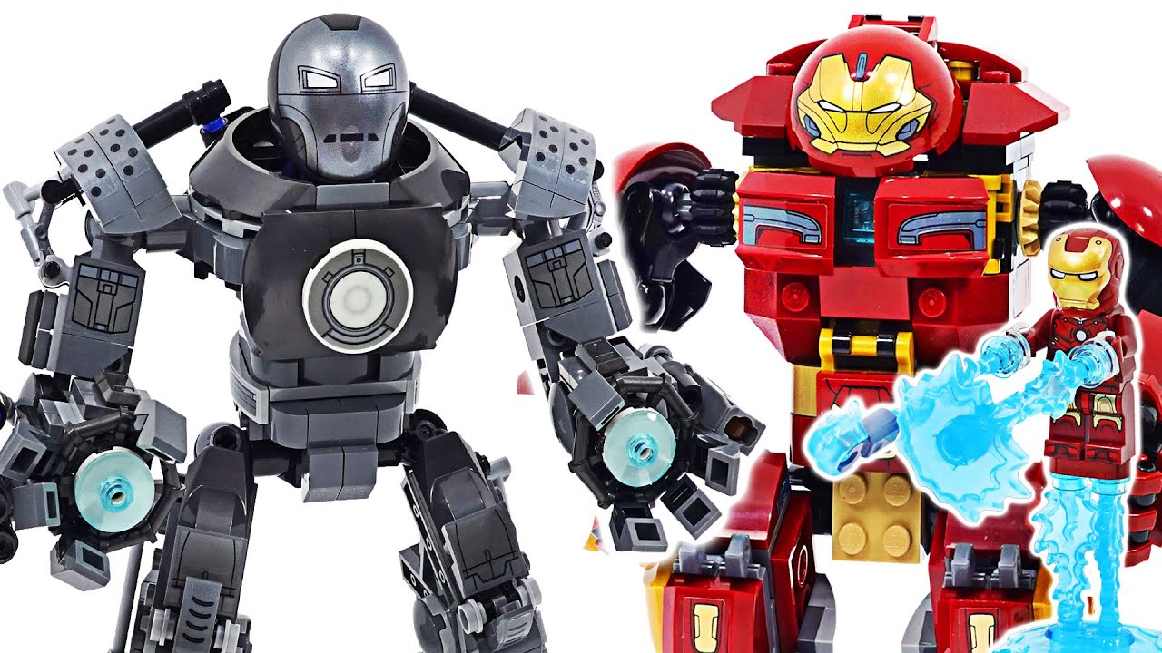Lego Marvel Avengers Iron Man VS Iron Monger robots Mayhem! | DuDuPopTOY