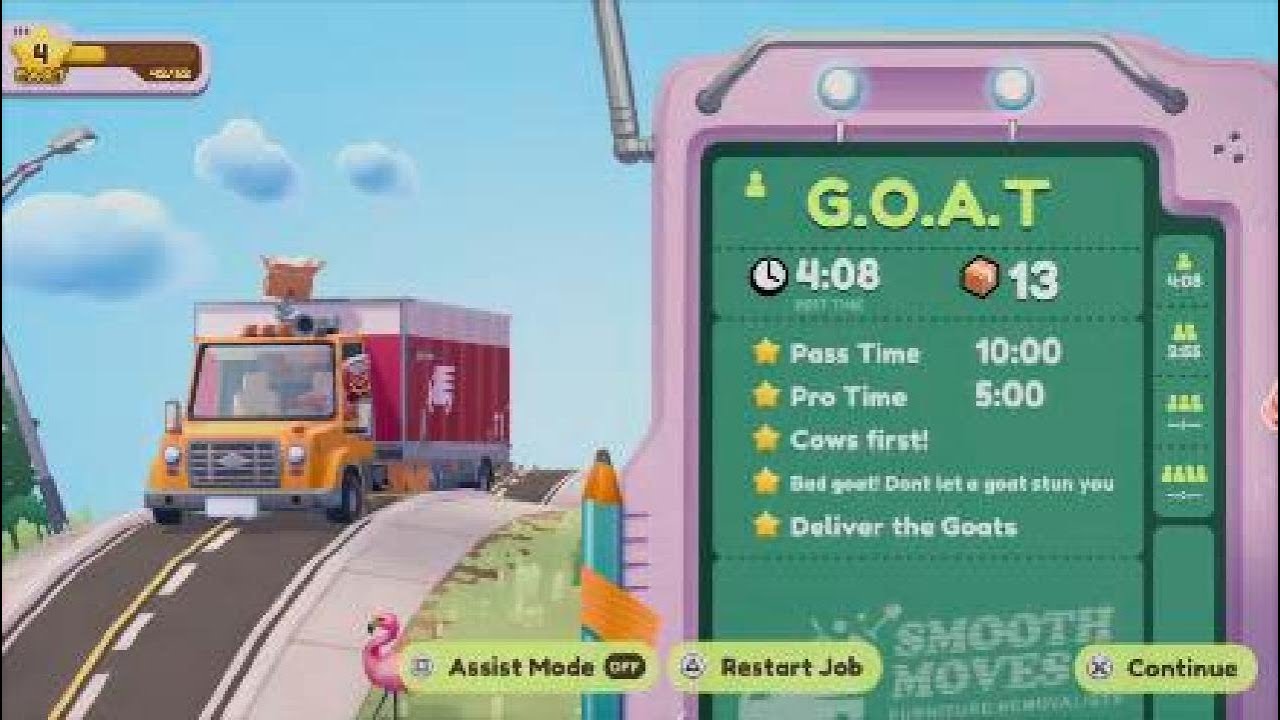 Moving Out 2 G.O.A.T All Optional Objectives