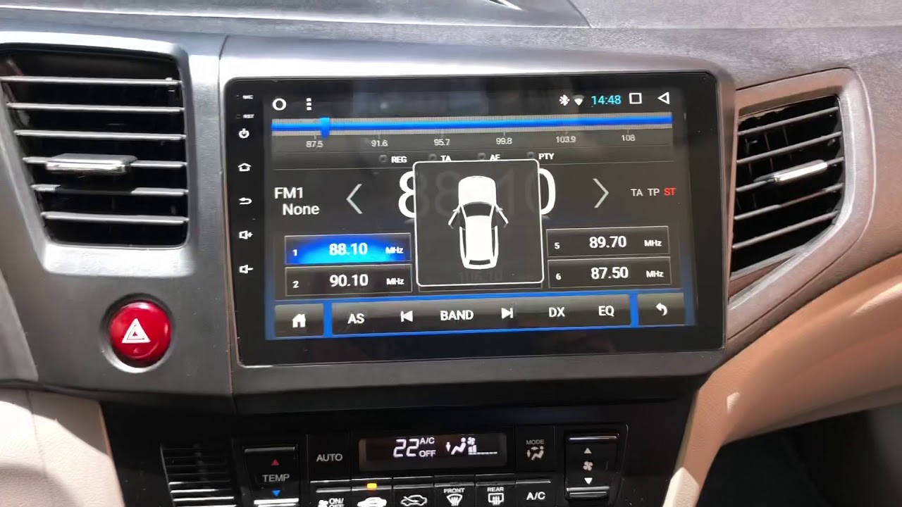 Central multimídia Honda Civic 2012/2016 Android aikon 8.8 FULLHD