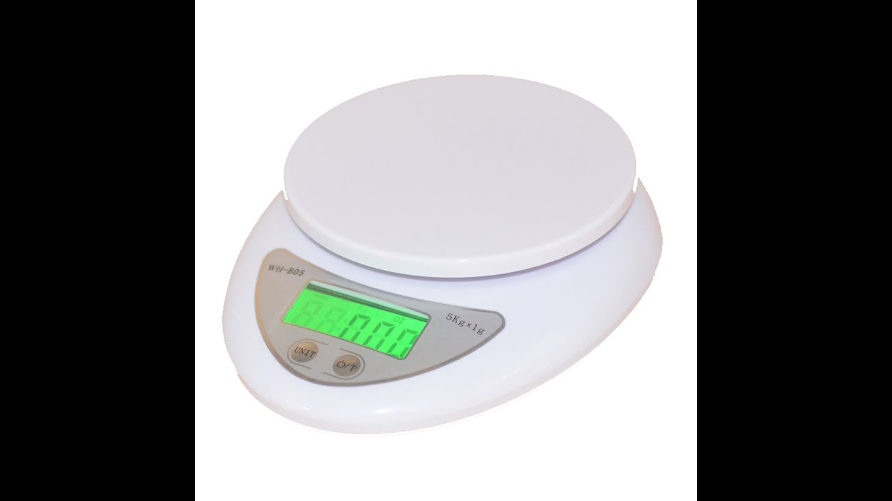 Calibration WH-B05 Kitchen Scale Electronic 5 kg 1g