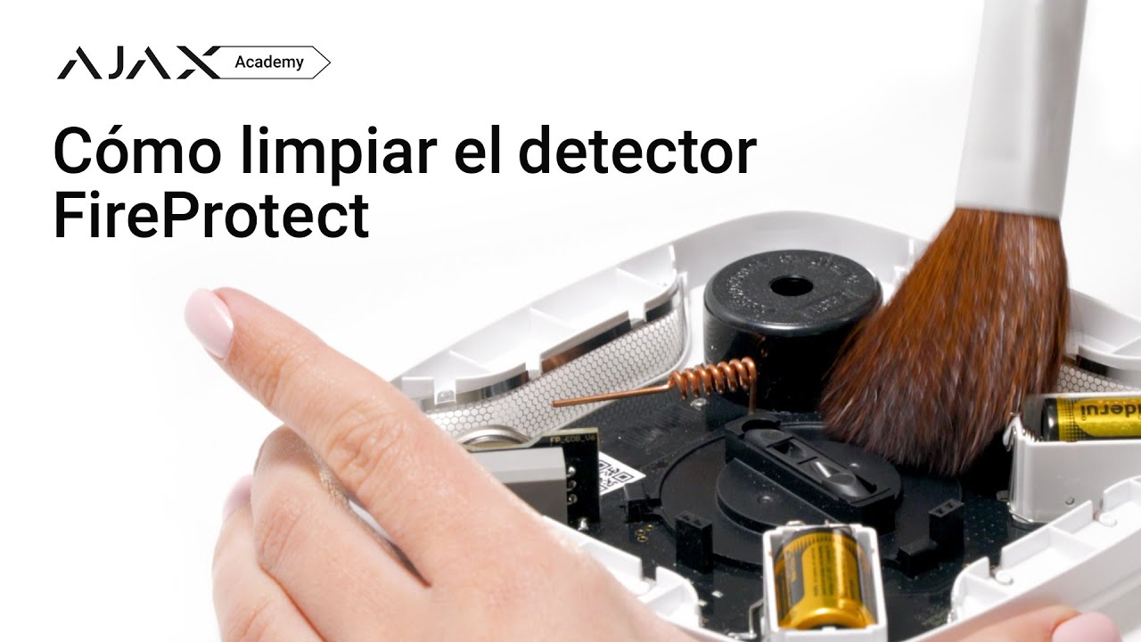 Cómo limpiar el detector FireProtect ‣ Academia Ajax