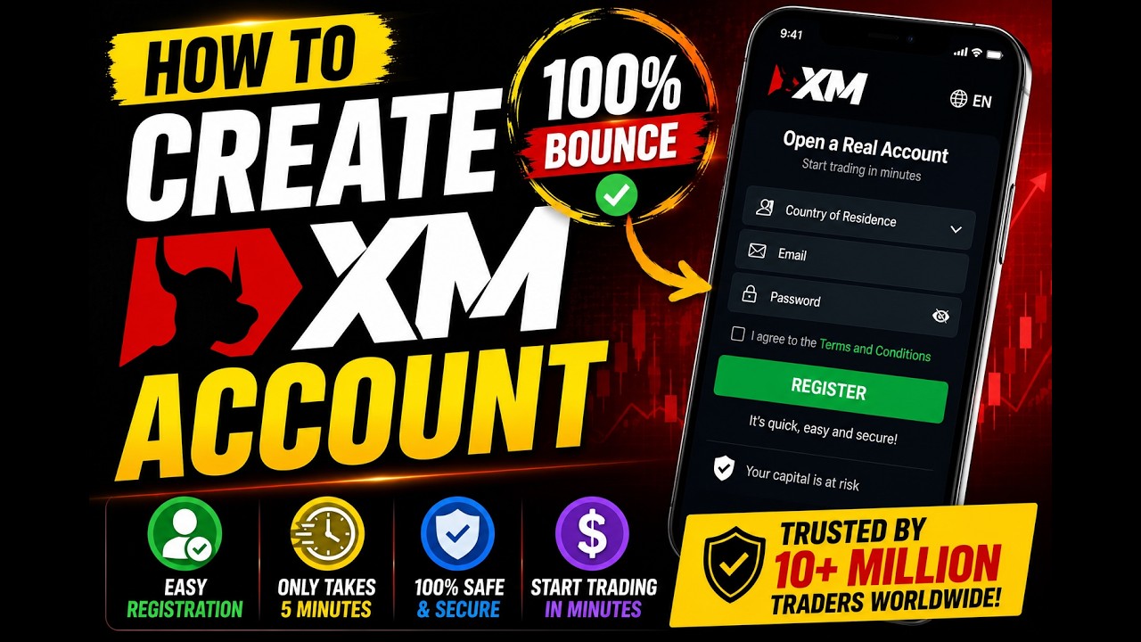 How to Create XM Account 2026 | Get 100% Bonus | XM Account Opening Step by Step