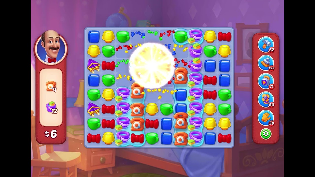 HomeScapes Level 19647 no boosters 