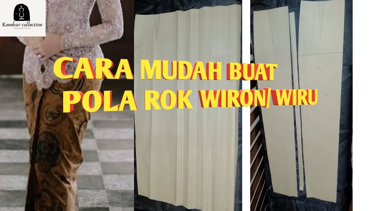 totorial buat pola rok wiron wiru
