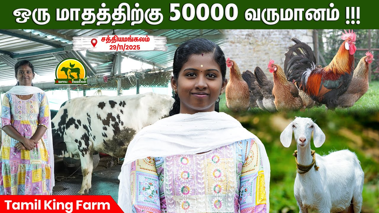 🤑25 சென்ட் இடம் போதும் கொட்டகைக்கு|Rs 4200 ஒரு நாளைக்கு வருமானம் தரும் ஒருங்கிணைந்த பண்ணை