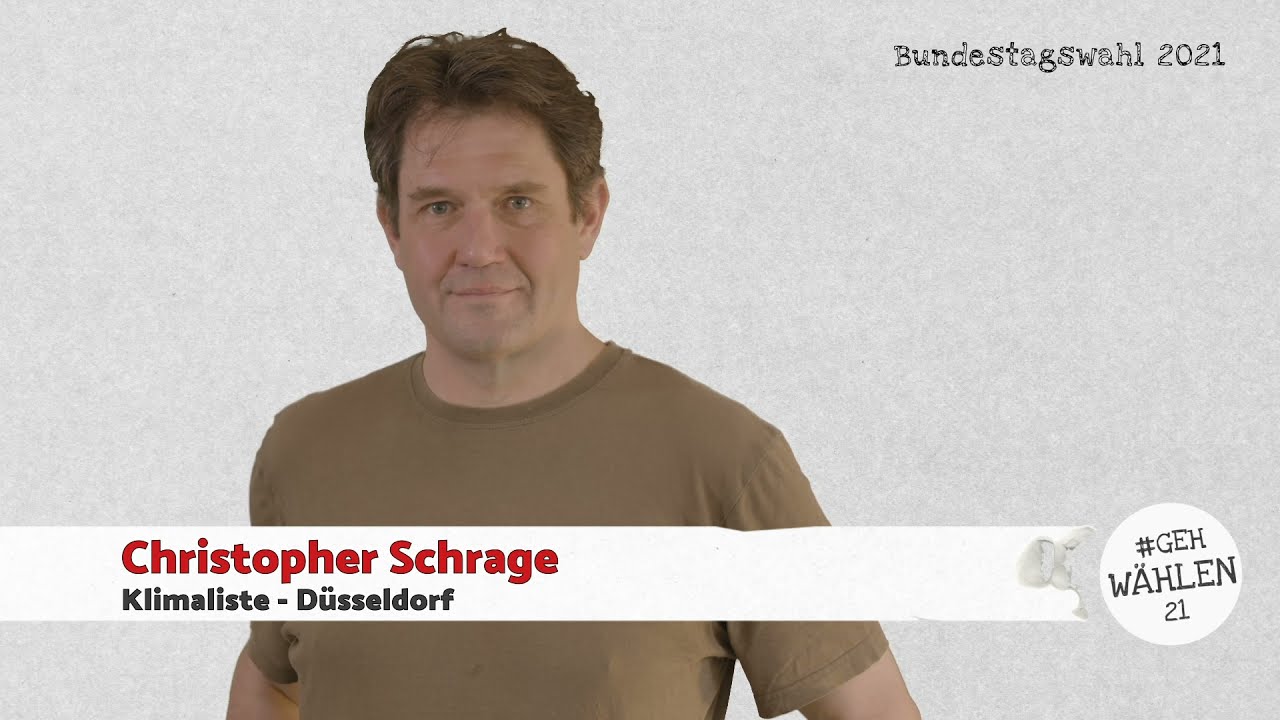 Fünf Minuten mit Christopher Schrage (Klimaliste) – Bundestagswahl 2021