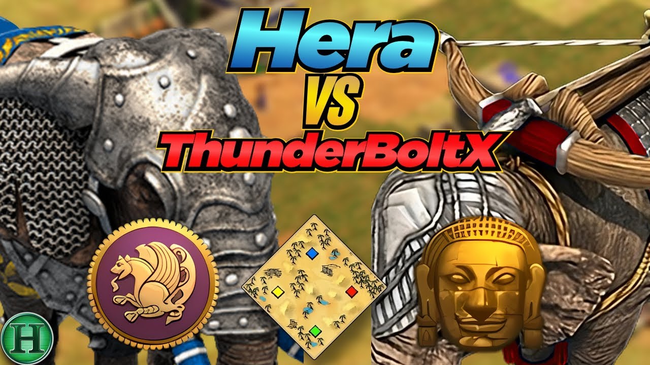 Persians vs Khmers | 1v1 Arabia | vs Thunderbolt | AoE2