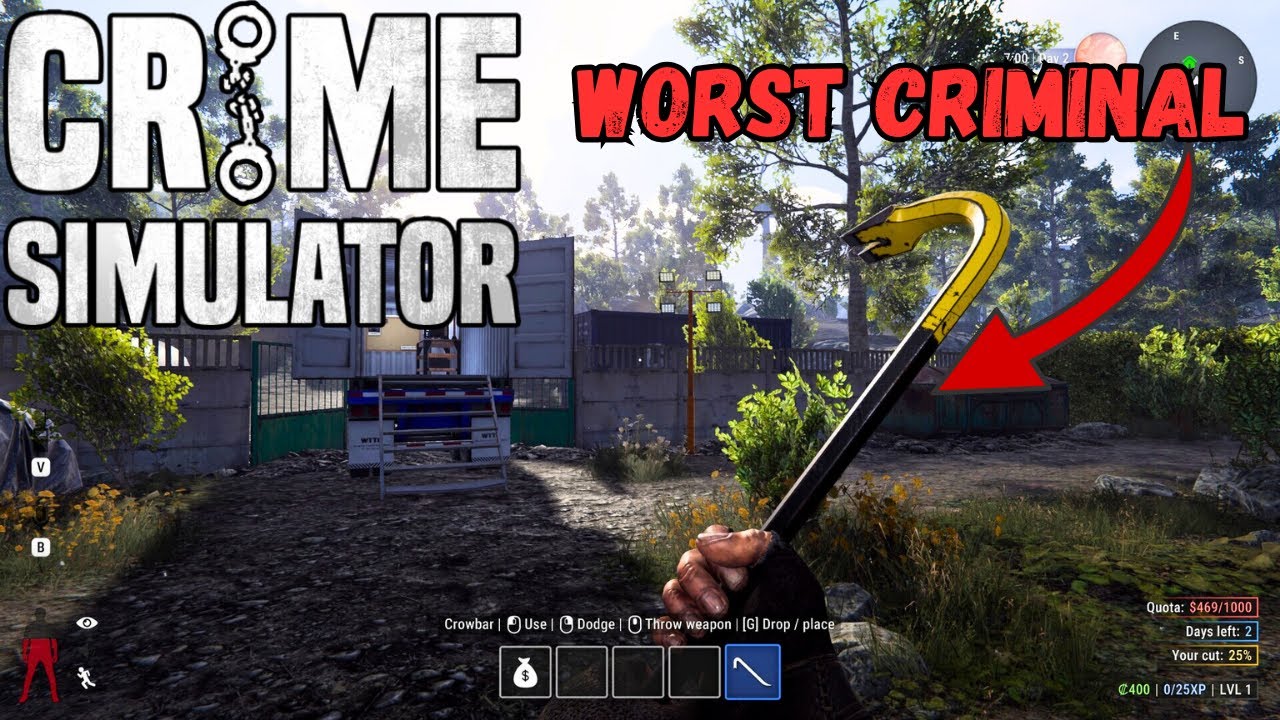 I Became a Criminal in Crime Simulator! #crimesimulator #shorts