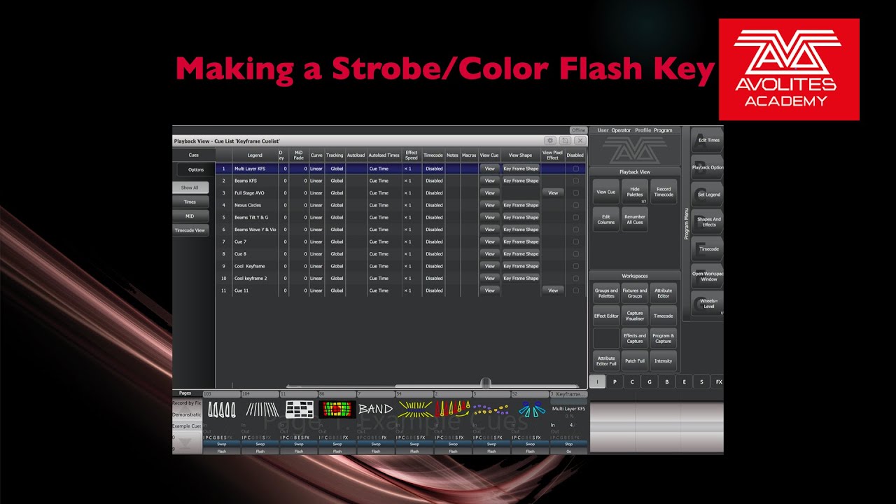 Making a Strobe Color Flash Key