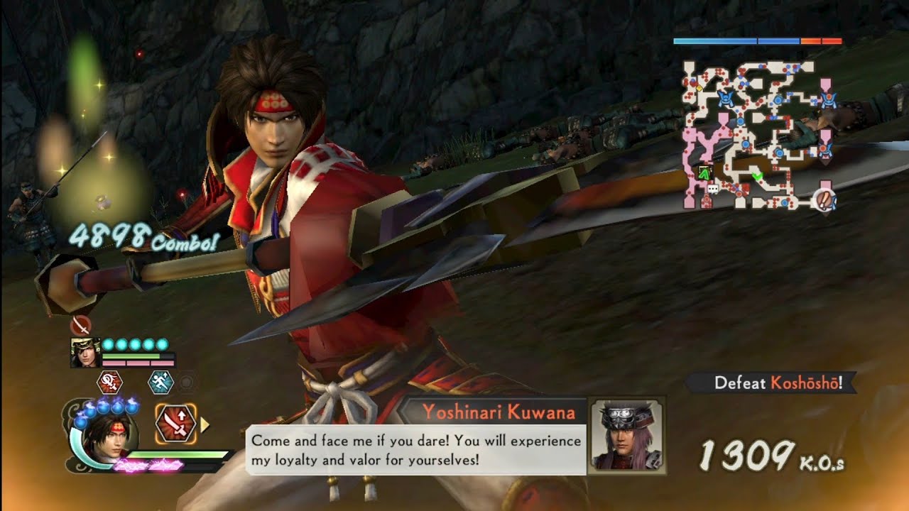 DATE MASAMUNE + YUKIMURA SANADA SAMURAI WARRIORS 4 II GAMEPLAY [NIGHTMARE]