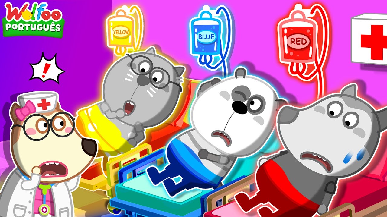 Oh não Lucy! Wolfoo perdeu a cor! - Vamos Aprender Cores com Wolfoo! | 