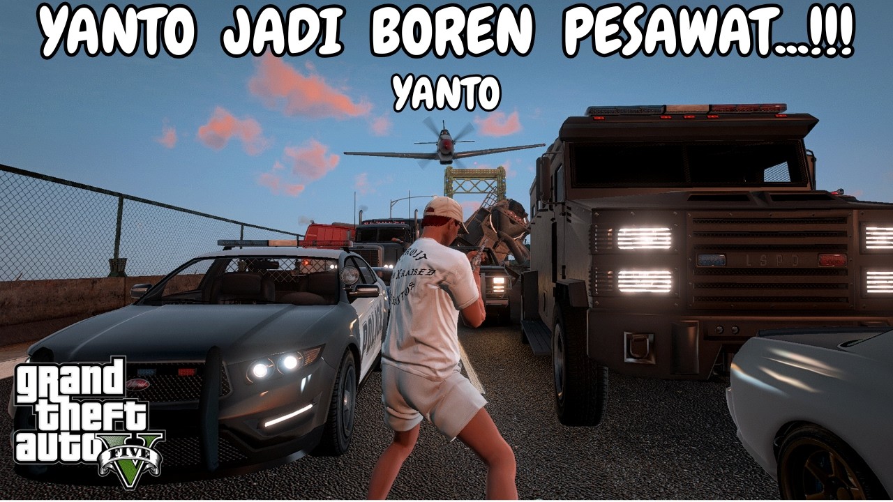 YANTO MENJADI BOREN PAKAI PESAWAT - GTA V ROLEPLAY
