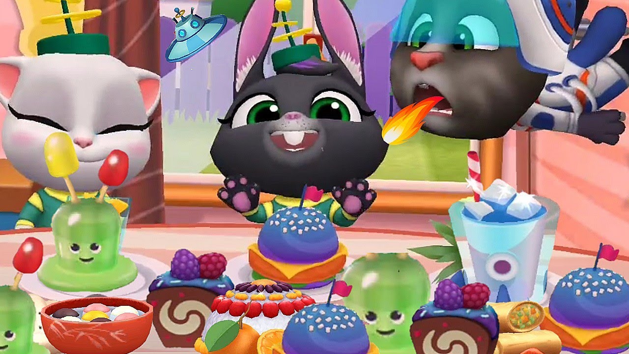 Spooky Space Food in My Talking Tom Friends Gameplay Android ios