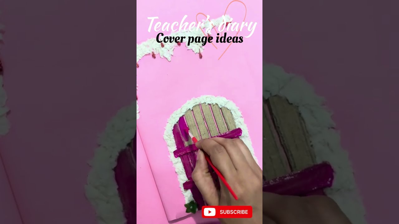 Teacher’s diary cover ideas 🌸
