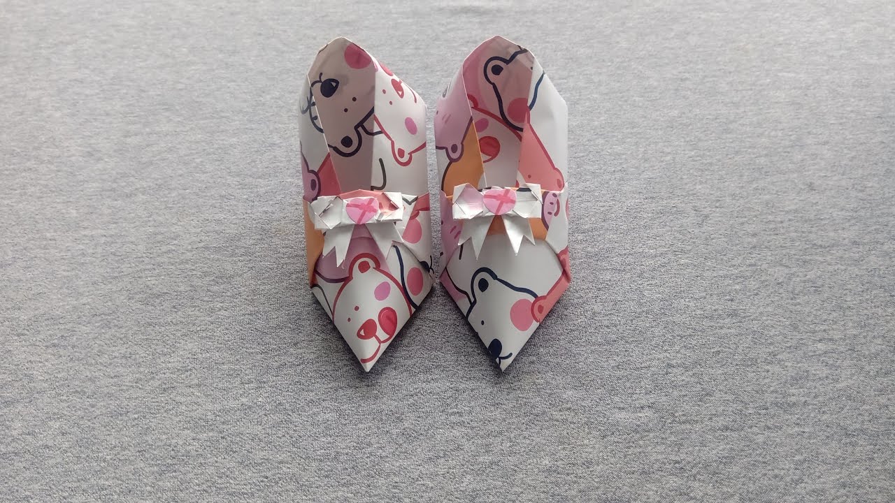 Tutorial High Heels Using Only Paper | How To Make a Beautiful Paper High Heels