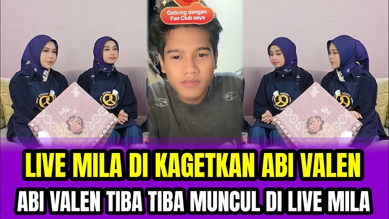 LIVE MILA DI KAGETKAN ABI VALEN❗ABI TIBA TIBA MUNCUL DI LIVE UMI MILA‼️