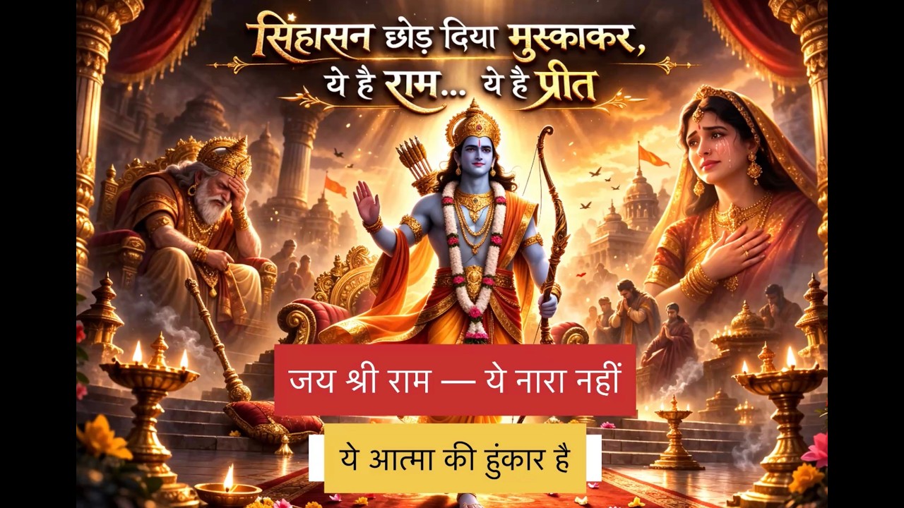 श्री राम का त्याग -ये रैप नहीं, धर्म है | Jai Shri Ram | Spiritual Hindi Rap
