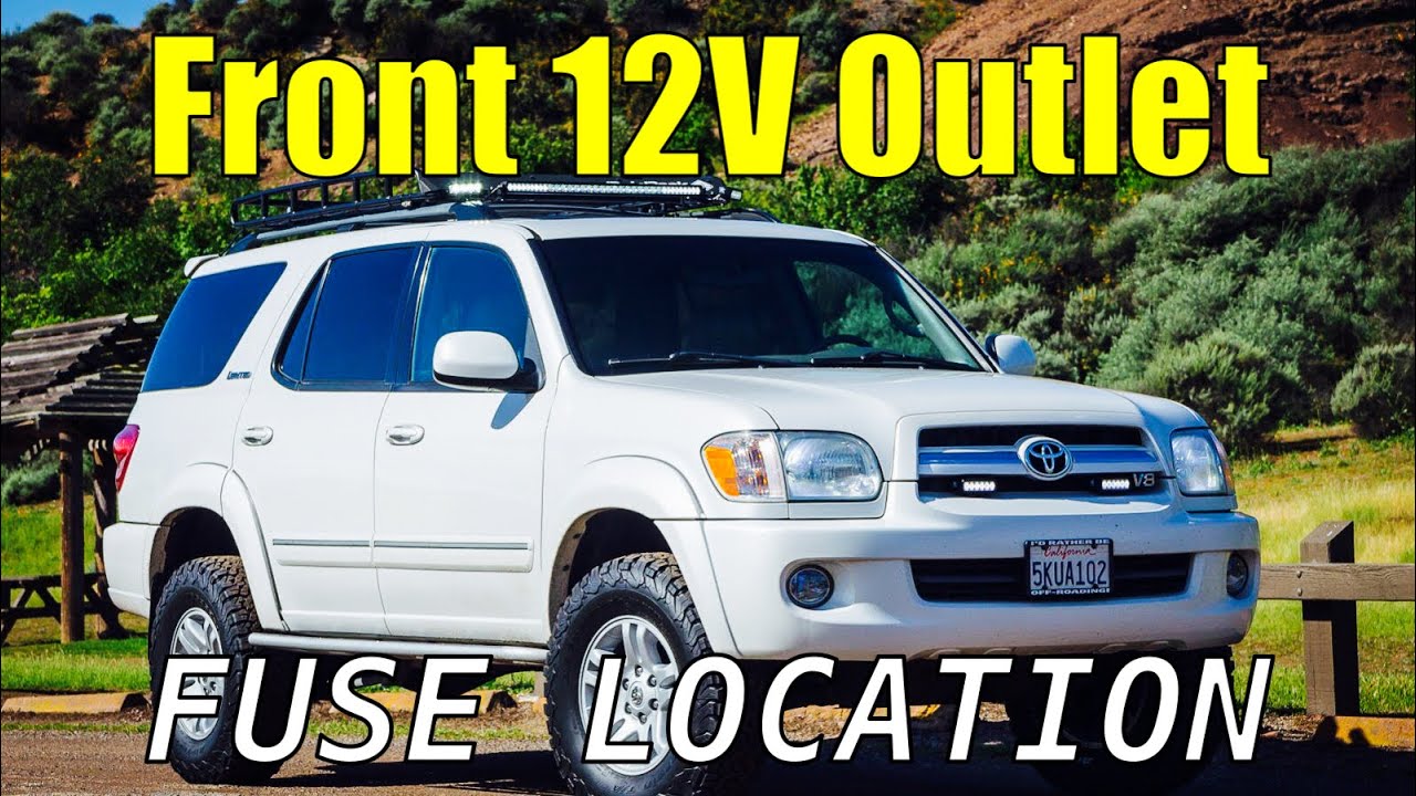 Toyota Sequoia Passenger Side Power Outlets FUSE LOCATION | 01 - 07 | 1ST GEN | Cigarette Lighter