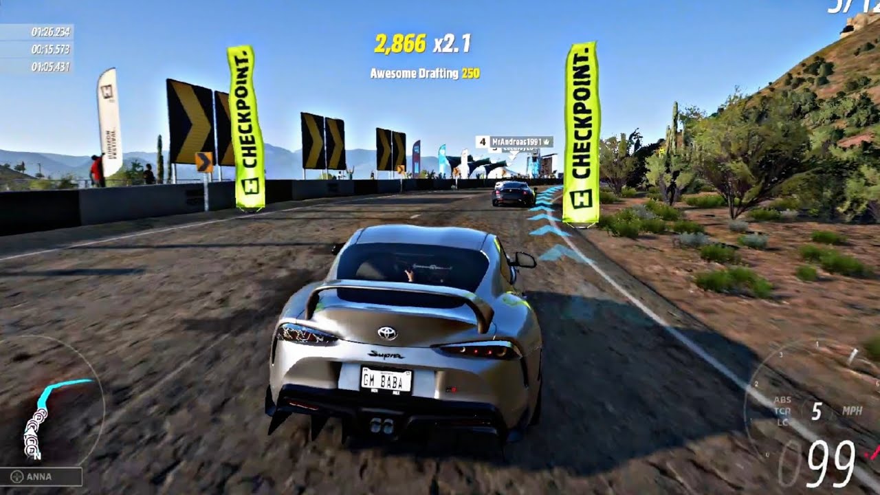 Forza Horizon 5 (Toyota Supra)Gameplay 4k Asus Tuf ||GmBaba #automobile #asustuf #gaminglaptop #cars