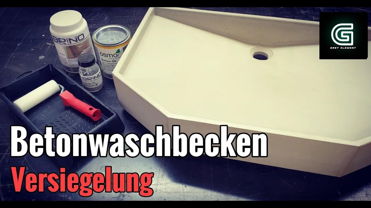 Ein Waschbecken aus Beton versiegeln / mit dieser Kombi habe ich mein Waschbecken versiegelt