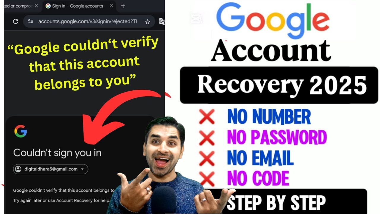 How to Recover Google Account Without Phone and Recovery Email | How to recover a Google Account