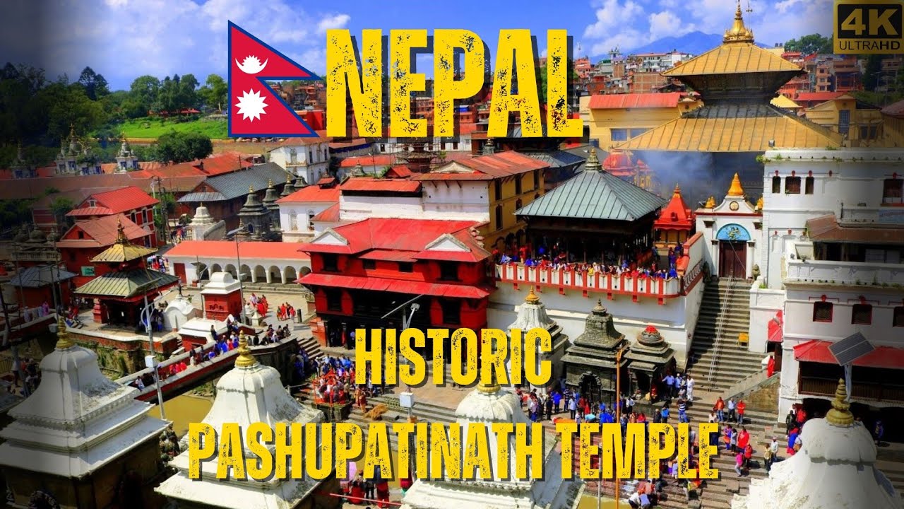 🇳🇵🇳🇵 Historic Pashupathinath Temple at 4K  | Nepal #travel #nepal #himalayas #mountains 