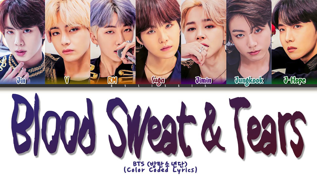 BTS (방탄 소년들) ´Blood Sweat & Tears´ Lyrics (Color Coded Lyrics)