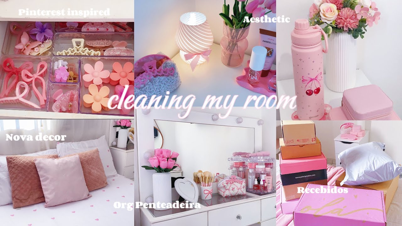 Organizando meu quarto 𐙚 nova decor, organizando a penteadeira, recebidos, limpeza e mais ₊˚⊹♡