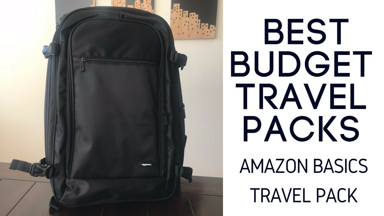 Best Budget Travel Packs: Amazon Basics Carry-On Travel Backpack
