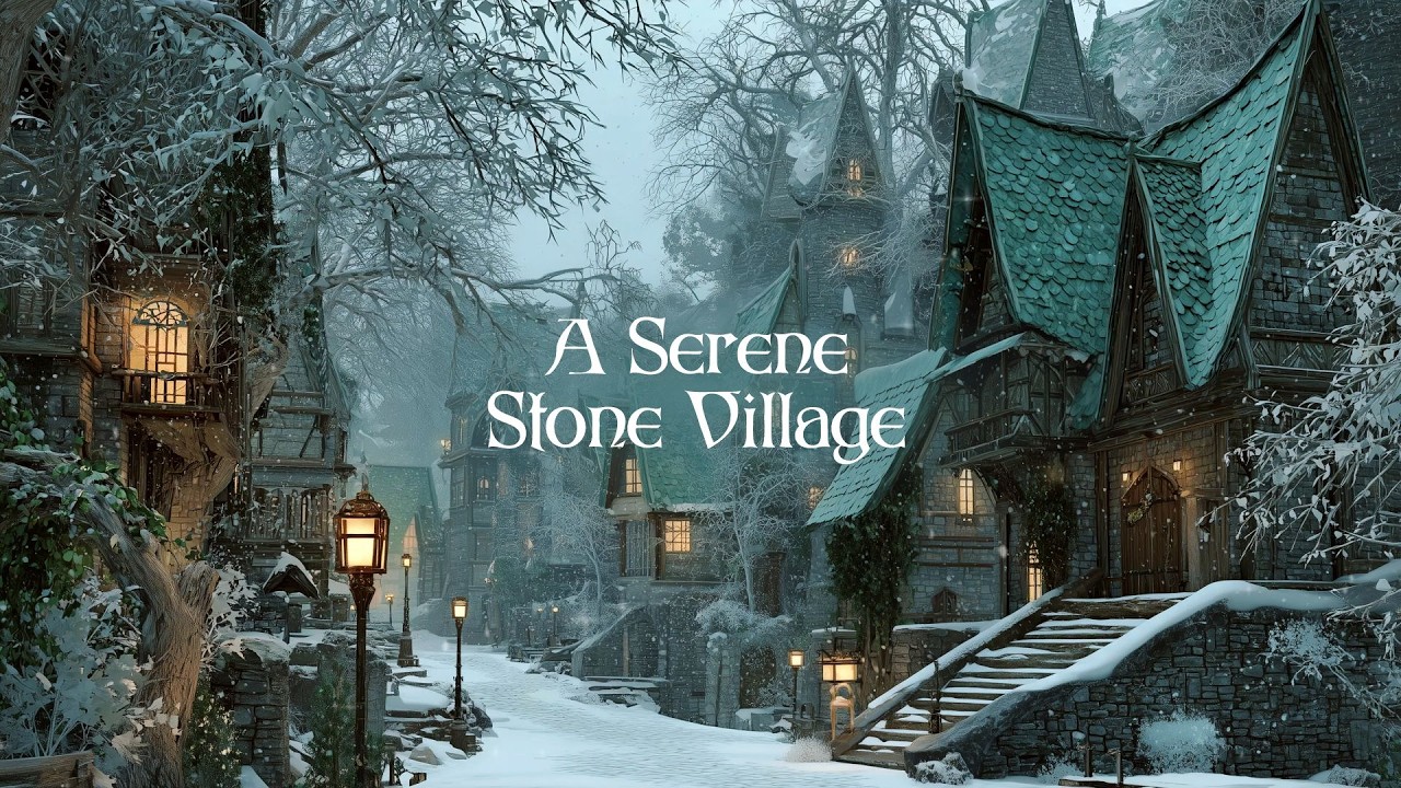 Peaceful Fantasy Music for Calm & Relaxation | A Serene Stone Village
