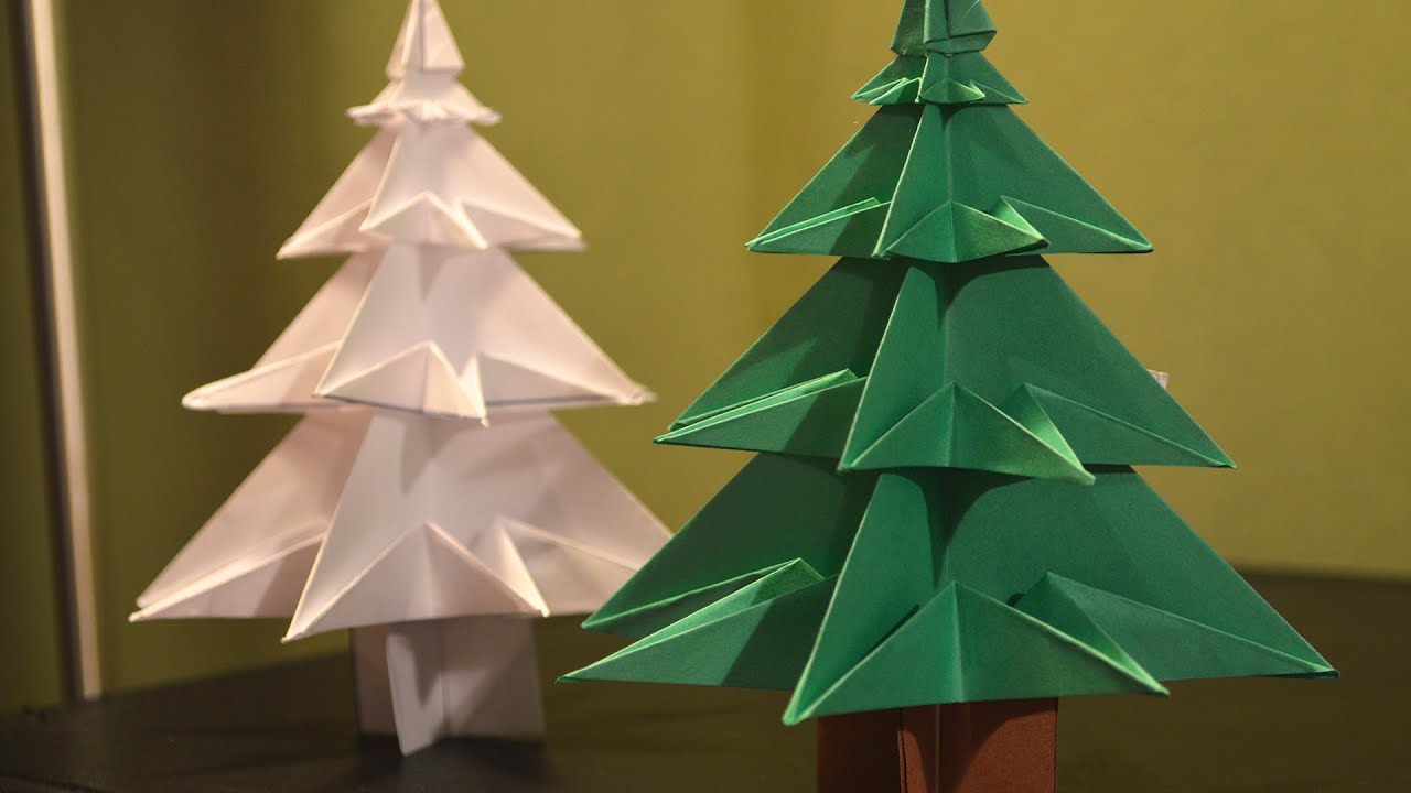 How to Make a Paper Christmas tree 🌲