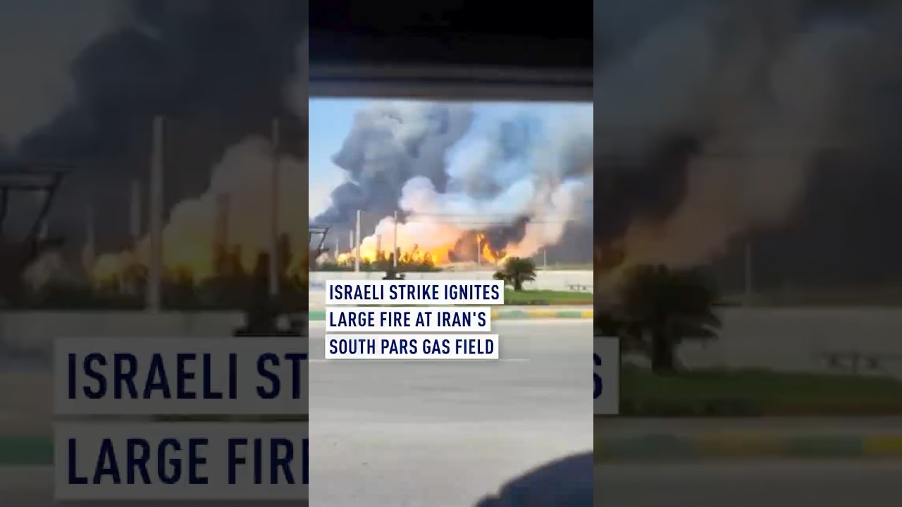 Israeli strike ignites large fire at Iran's South Pars gas field