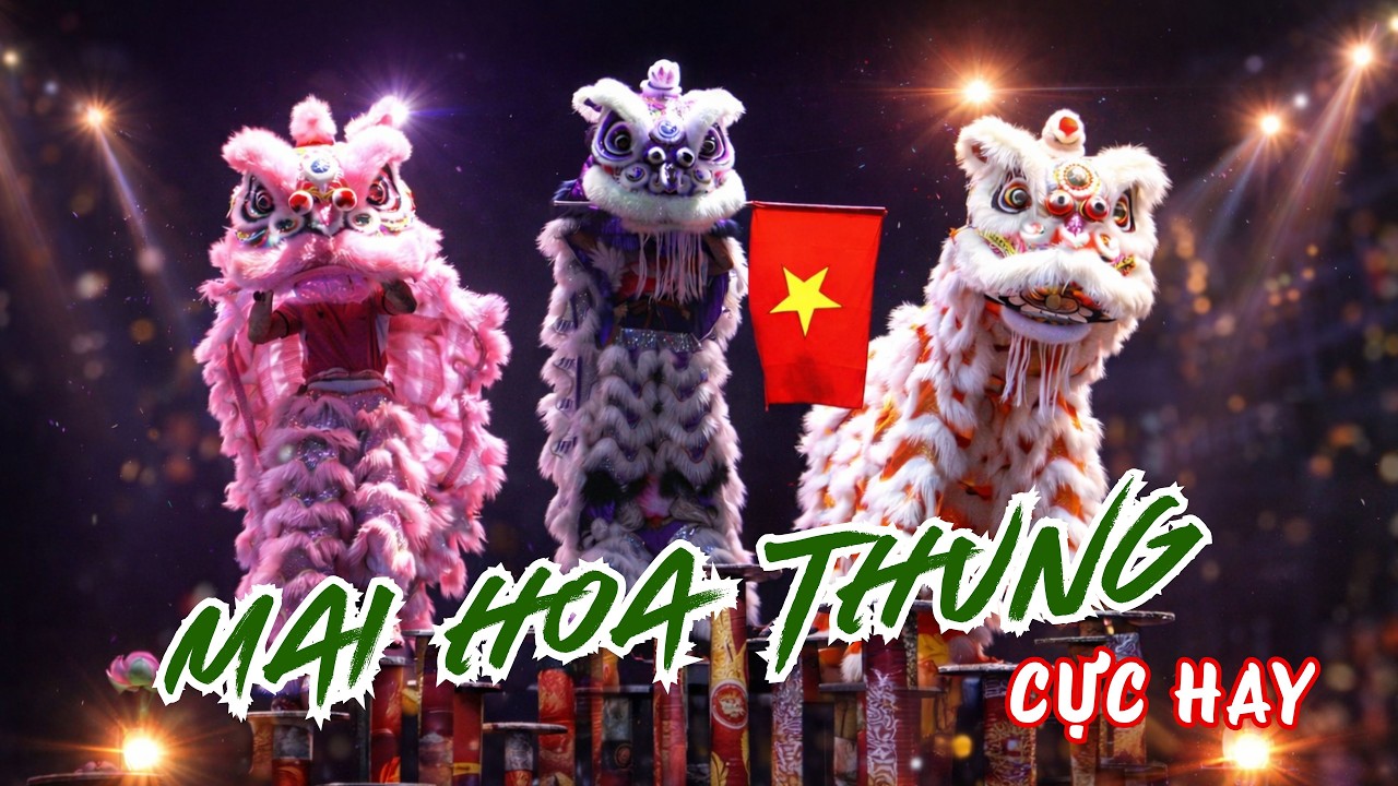 🥁 Múa Lân Tết 2026 Cực Đỉnh 🔥 Mai Hoa Thung Hoành Tráng Khiến Cả Khán Đài Nín Thở! ❤️