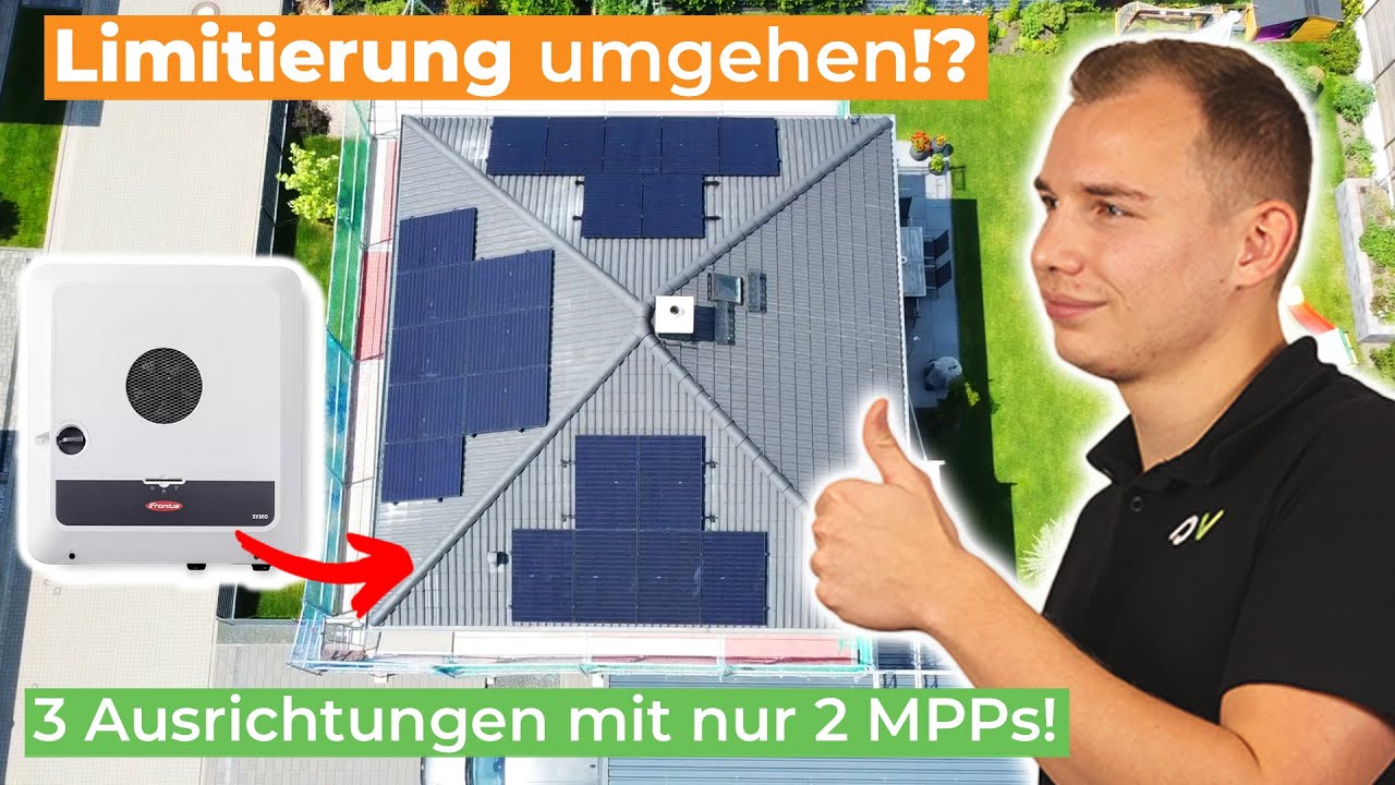 Maximum aus deinem Wechselrichter rausholen: 3 Dachfl&auml;chen mit nur 2 MPP-Trackern bebauen!
