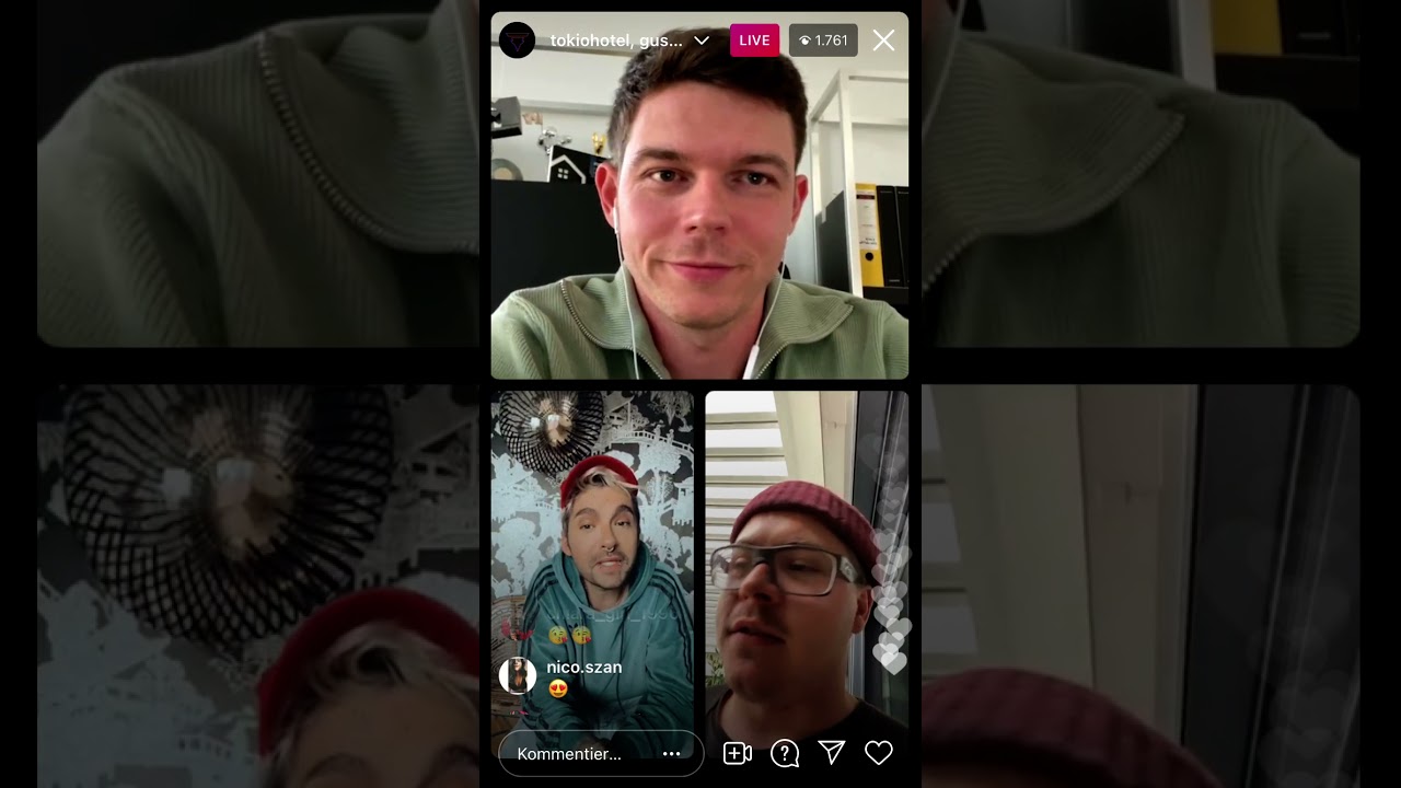 Tokio Hotel Instagram Livestream 14.05.2021
