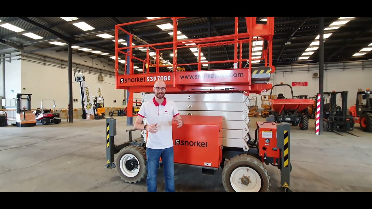 Alquiler de Plataformas Elevadoras de tijera HIBRIDAS de 14 metros