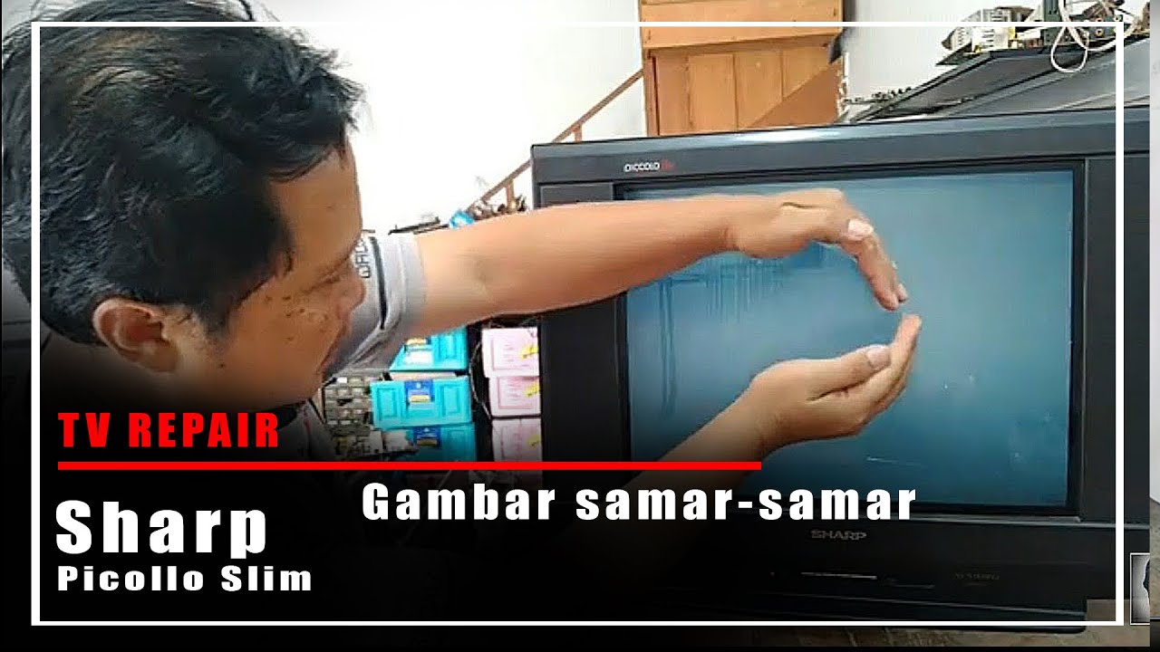 sharp picolo slim gambar samar samar