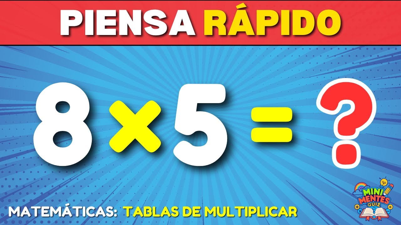 🧠✖️ ¡Piensa Rápido! Tablas de Multiplicar del 1 al 12 | 78 Preguntas | Reto Matemático para Niños