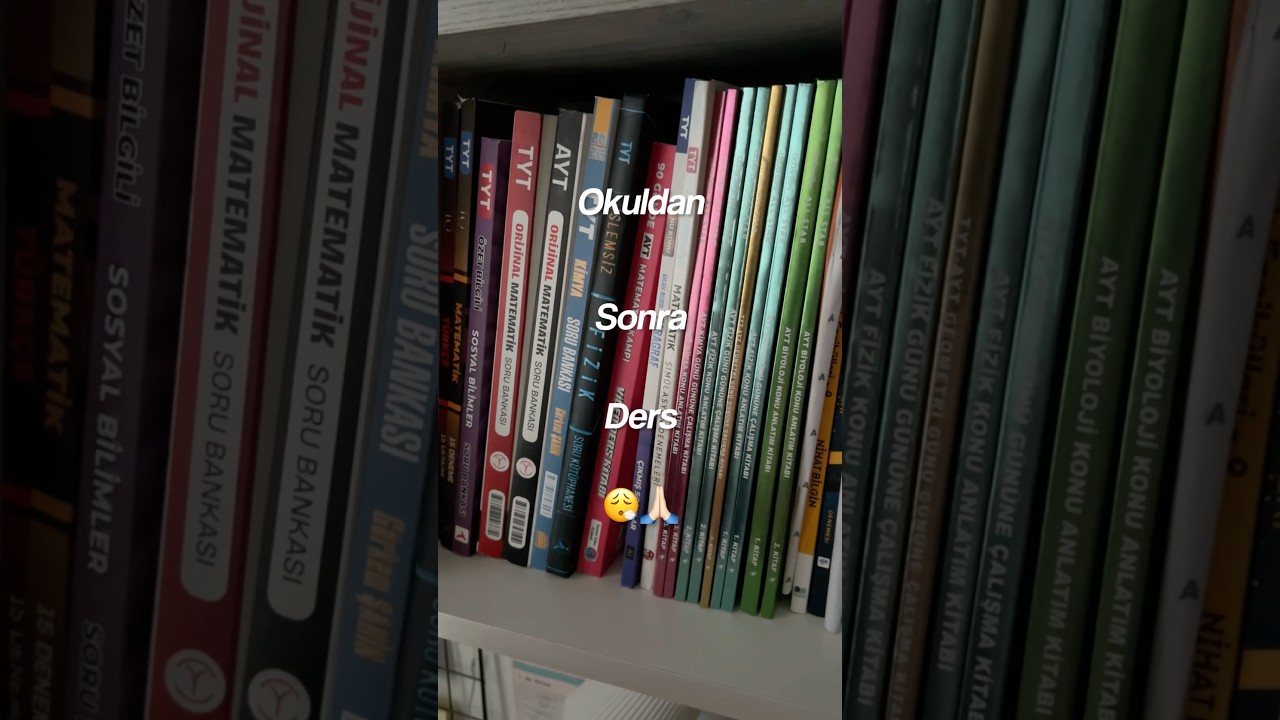 Видеоблог об учебе YKS26 #yks26 #studyvlog #studywithme #reklam