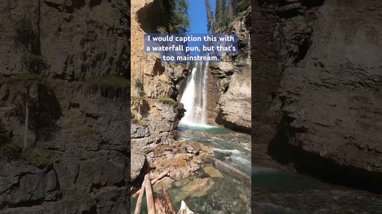 Johnston Canyon Upper Falls | Dad’s got jokes! 