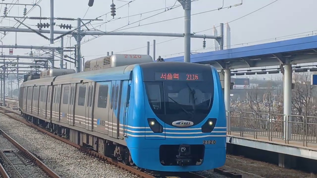 공항철도2000호대 20편성 검암 진입