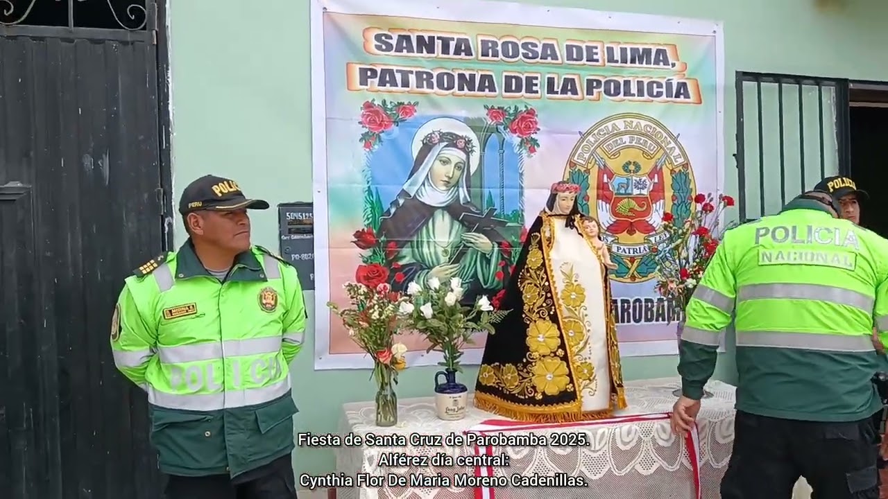 Fiesta patronal de Santa Cruz de Parobamba 2025. Alférez - Cynthia Flor de María Moreno Cadenillas.