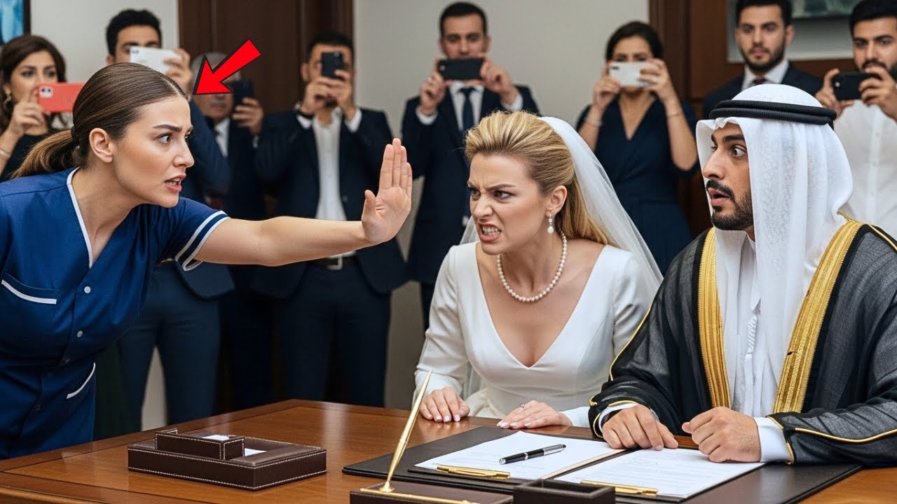 NIKAH DAIRESINDE EVLENMELERINE 8 SANIYE KALA... TEMIZLIKÇI KADIN, ARAP MILYARDERE GELININ PLANINI...