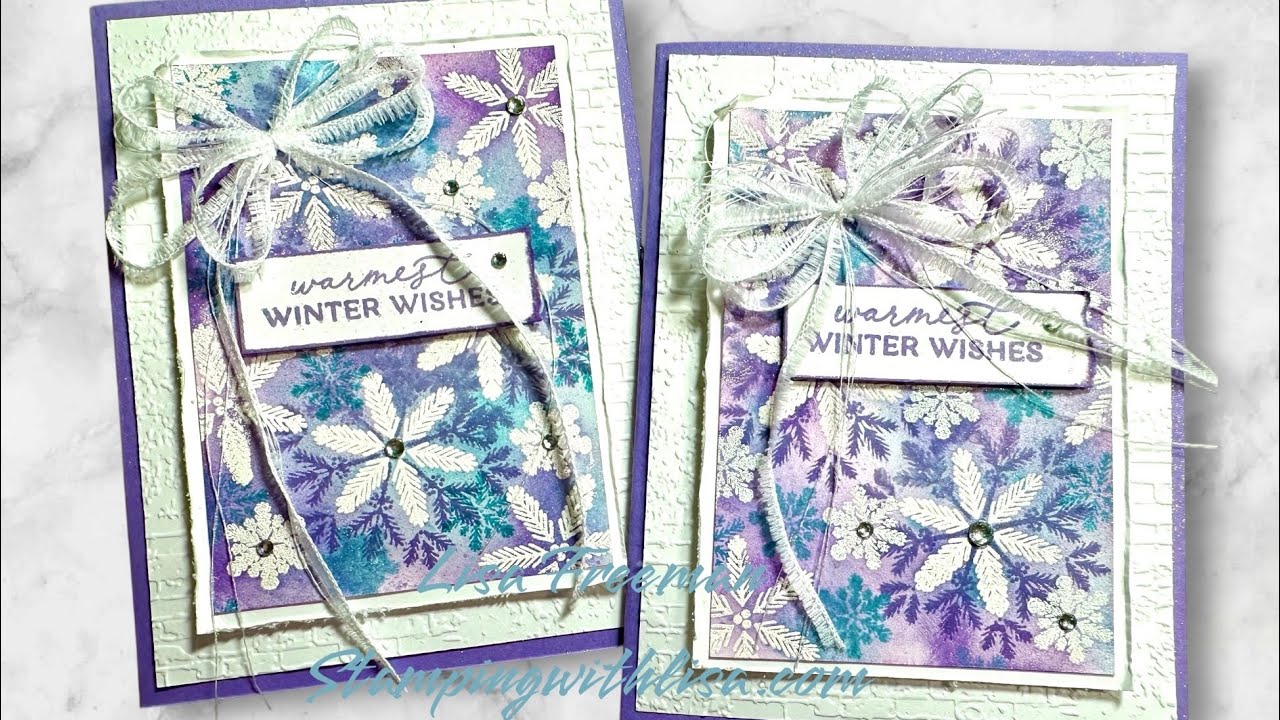 Emboss Resist and Watercolor Snowflakes!