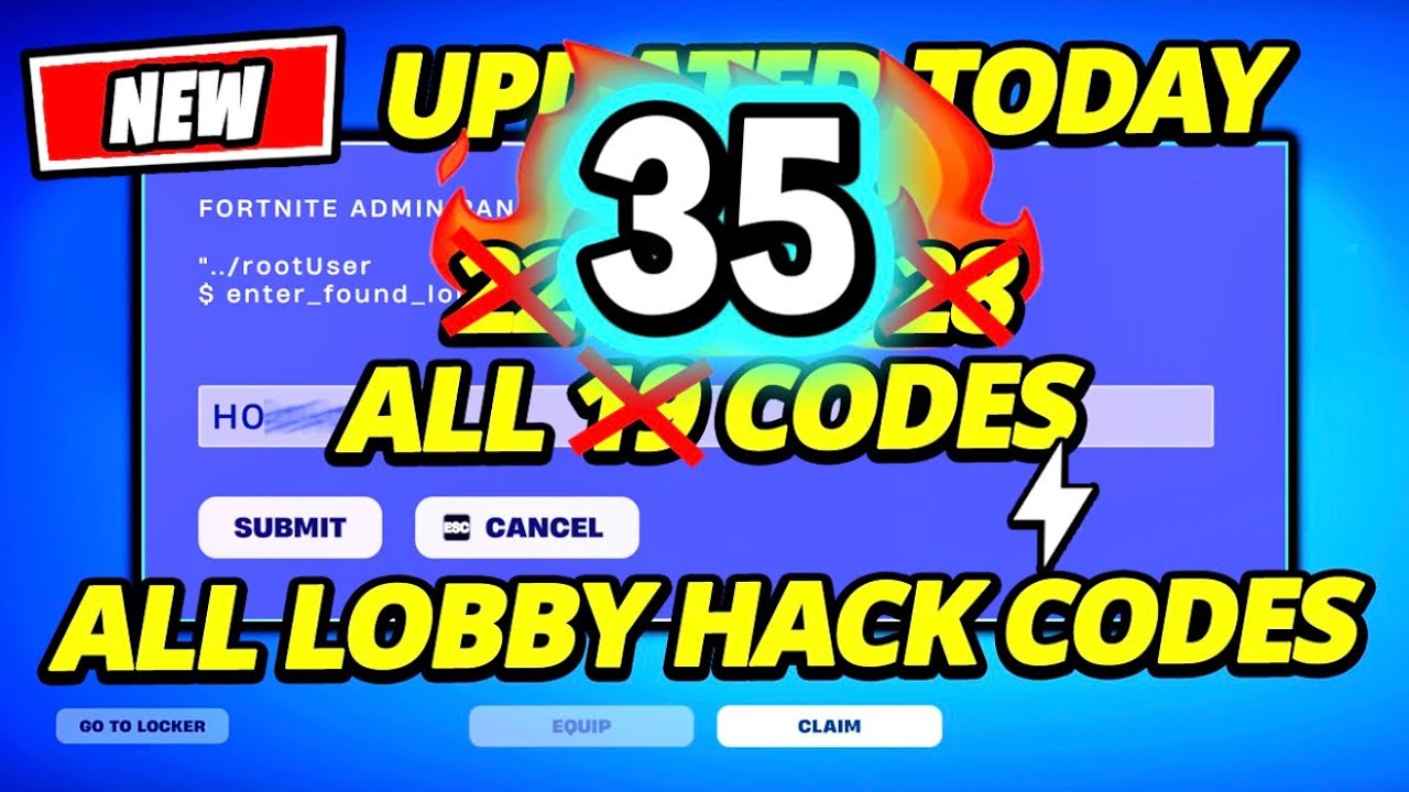 ALL 35 LOBBY HACK CODES (KINGDOM HEARTS) Fortnite Season 4 Admin Panel!!How to GET ALL FREE Sprites!