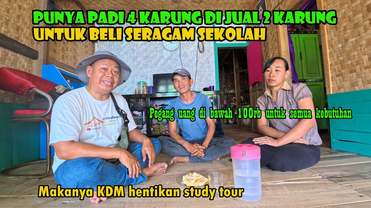 Kang Badar Jual Padi Untuk Beli Seragam Sekolah Anaknya. Info Pembagunan Rumah Mak Cacih.
